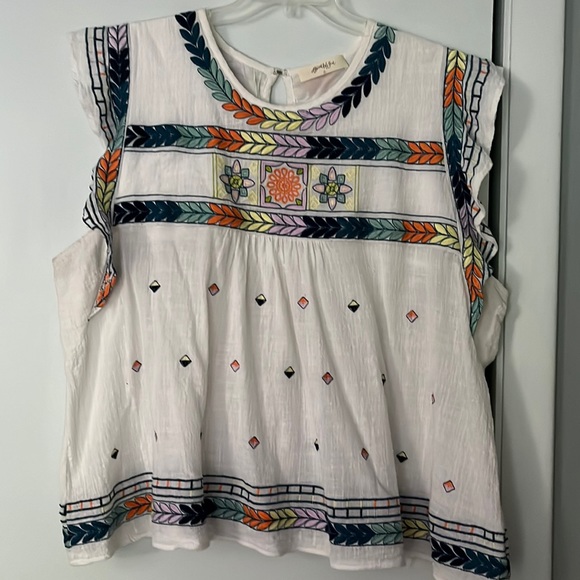 A’ Beautiful Soul embroidered top - Picture 1 of 9